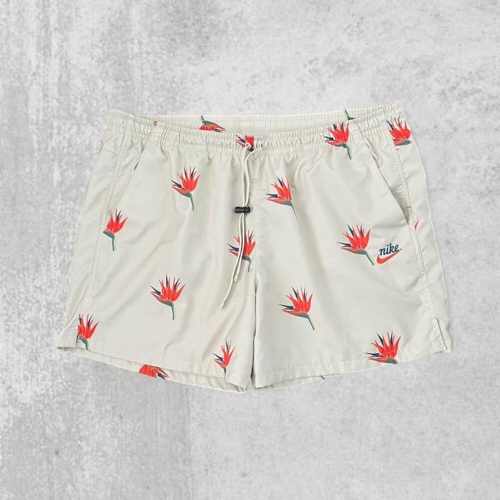 Nike Sportswear Resort Swim Trunks Bird of Paradise Print XXL Woven Shorts